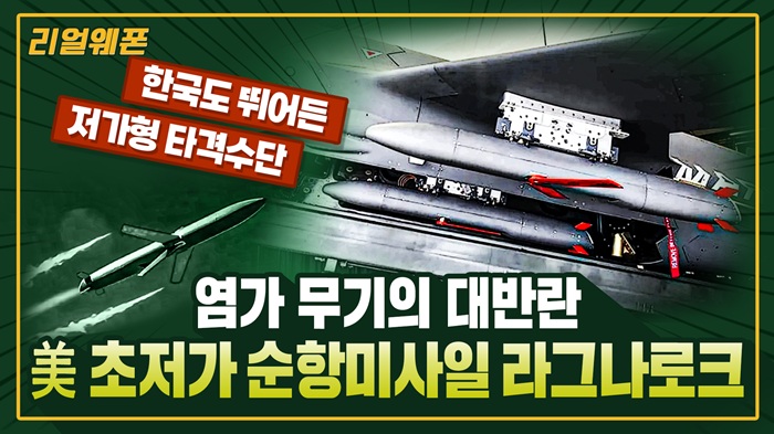 美 초저가 순항미사일 ◆라그나로크 ■토마호크 1/10의 충격적 가격! ☆리얼웨폰327