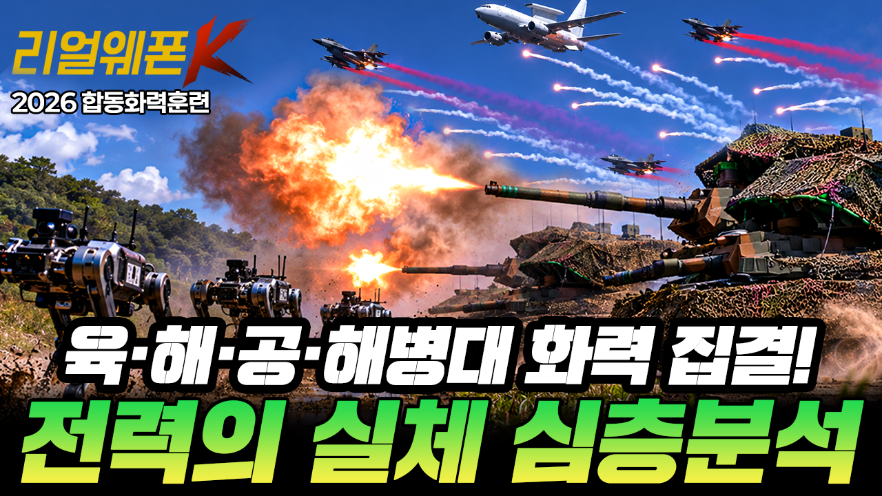 전쟁 나면 적군을 단 5분 만에 전멸하는 실제 작전 계획!! 2026 합동화력훈련★리얼웨폰K 83회