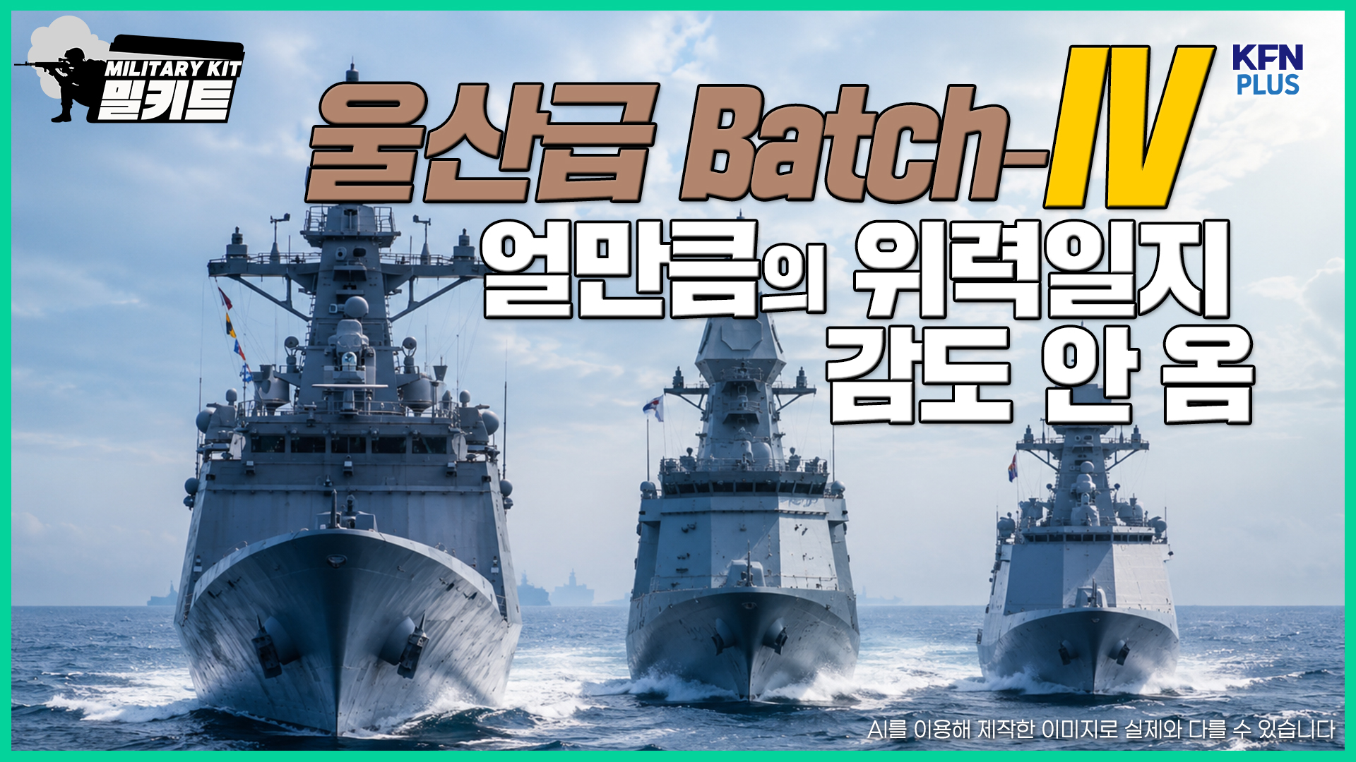 얼만큼의 위력일지 감도 안 옴.「울산급 호위함 Batch-IV」[밀키트 EP.46]
